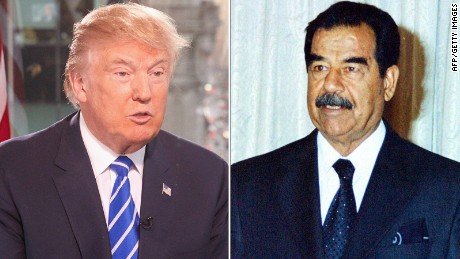 ستایش ترامپ از صدام به خاطر "کشتن تروریستها"
