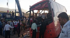 گزارش اولیه وزارت آموزش و پرورش از واژگونی مرگبار اتوبوس دانش‌آموزان هرمزگانی